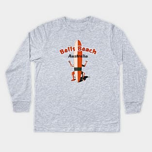 Bells Beach Australia Kids Long Sleeve T-Shirt